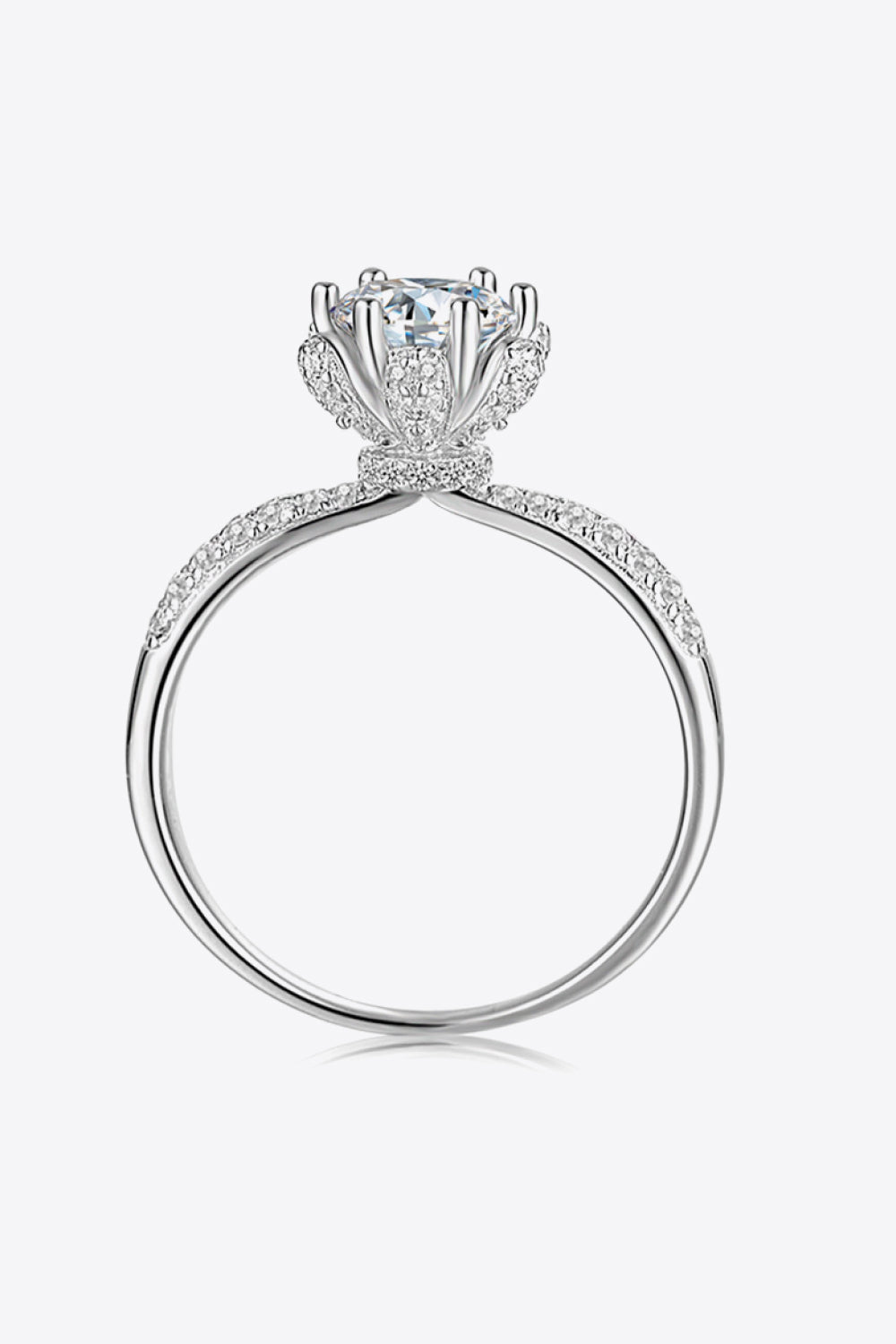 1 Carat Moissanite 6-Prong Ring-Rings-Inspired by Justeen-Women's Clothing Boutique in Chicago, Illinois