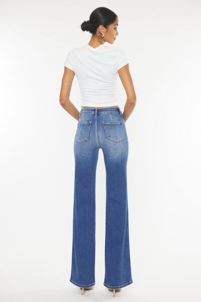 Kancan Ultra High Waist Gradient Flare Jeans-Denim-Inspired by Justeen-Women's Clothing Boutique