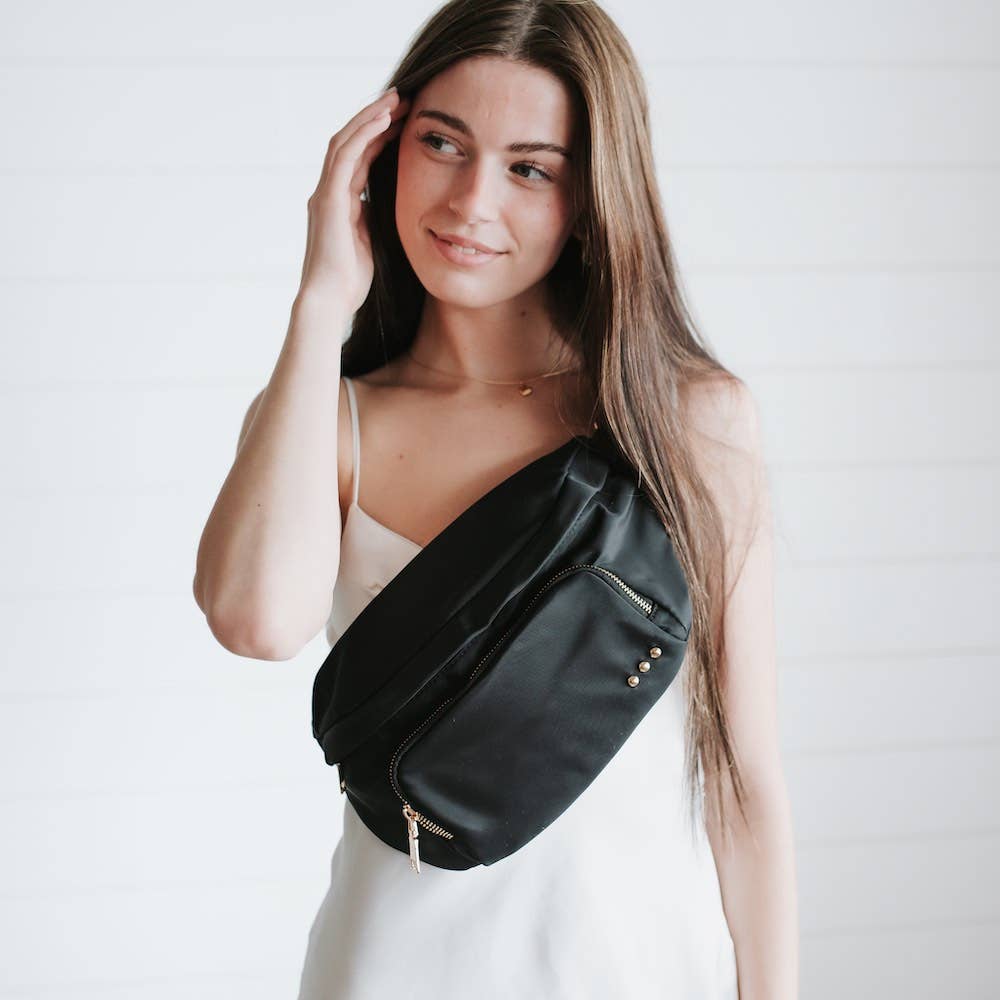 Ryder Bum Bag, Black-Purses-Inspired by Justeen-Women's Clothing Boutique in Chicago, Illinois