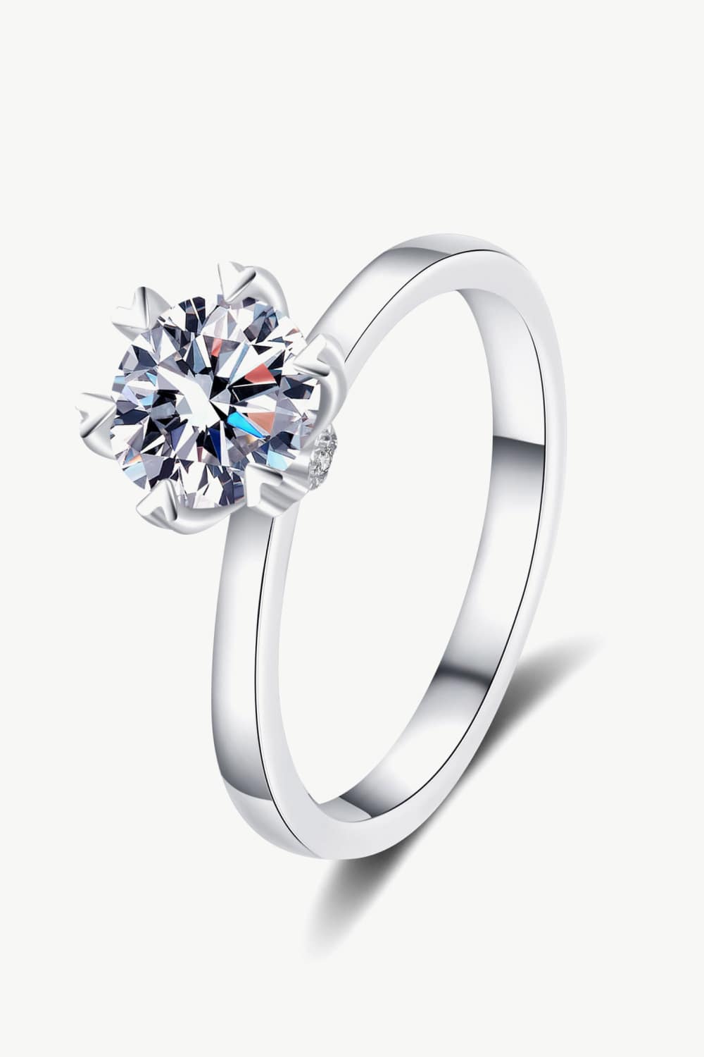 Pleasant Surprise 925 Sterling Silver 1 Carat Moissanite Ring-Rings-Inspired by Justeen-Women's Clothing Boutique in Chicago, Illinois