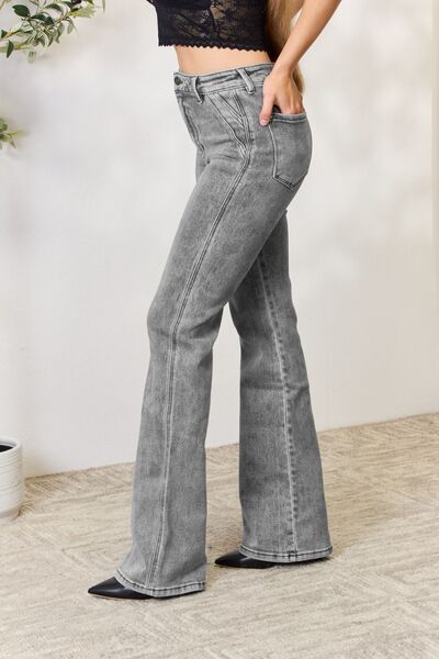Kancan High Waist Slim Flare Jeans-Denim-Inspired by Justeen-Women's Clothing Boutique