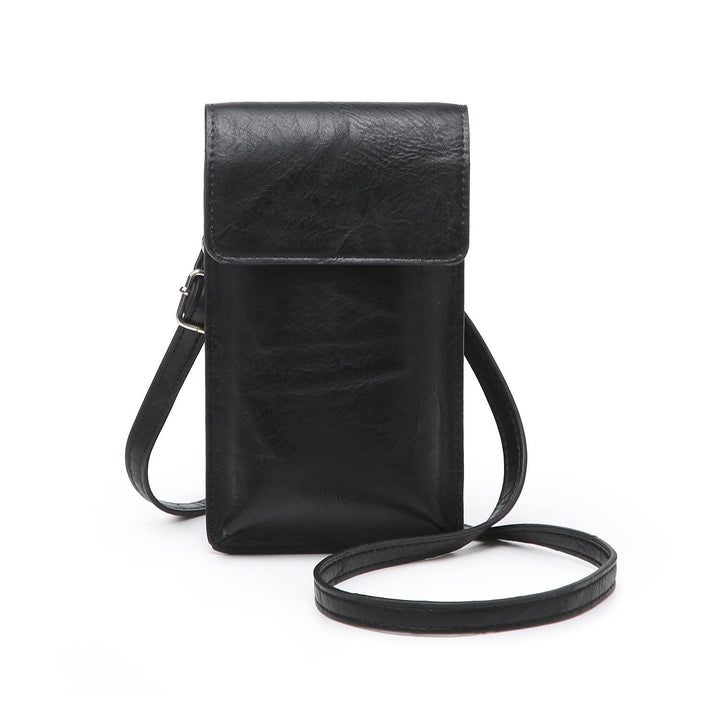 Juno Wallet Crossbody, Black-Purses-Inspired by Justeen-Women's Clothing Boutique in Chicago, Illinois