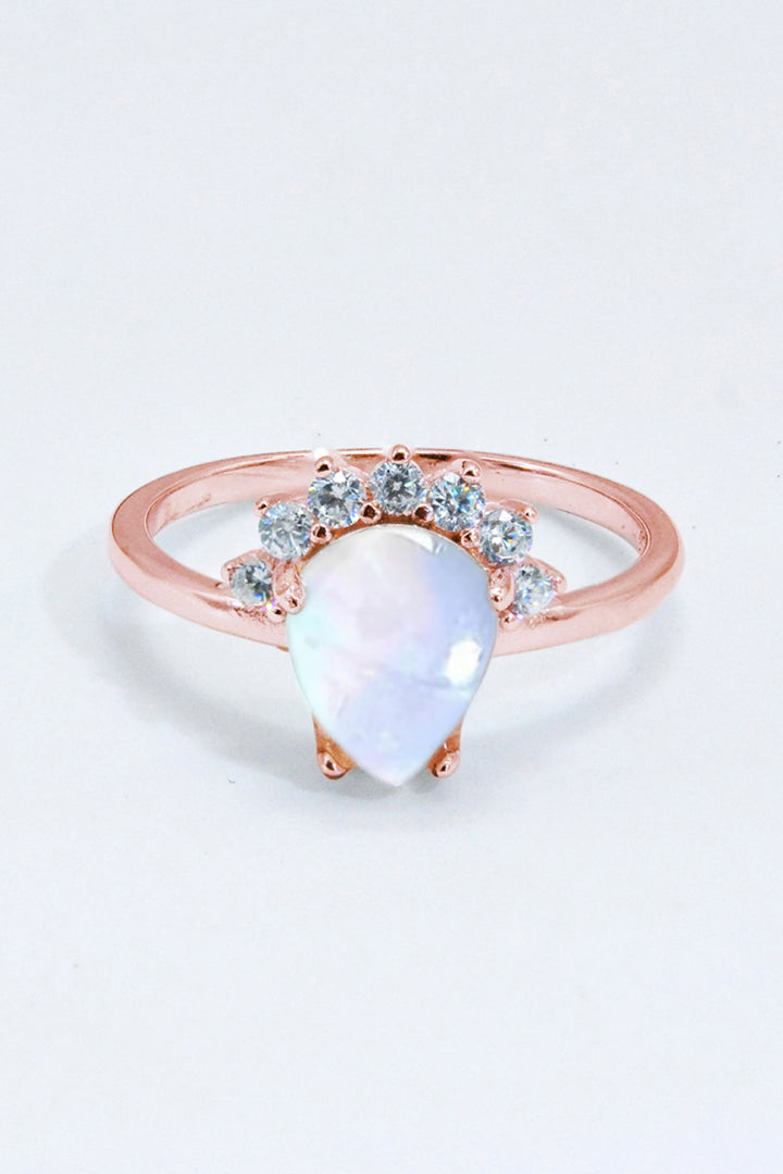 925 Sterling Silver Moonstone Ring-Rings-Inspired by Justeen-Women's Clothing Boutique in Chicago, Illinois
