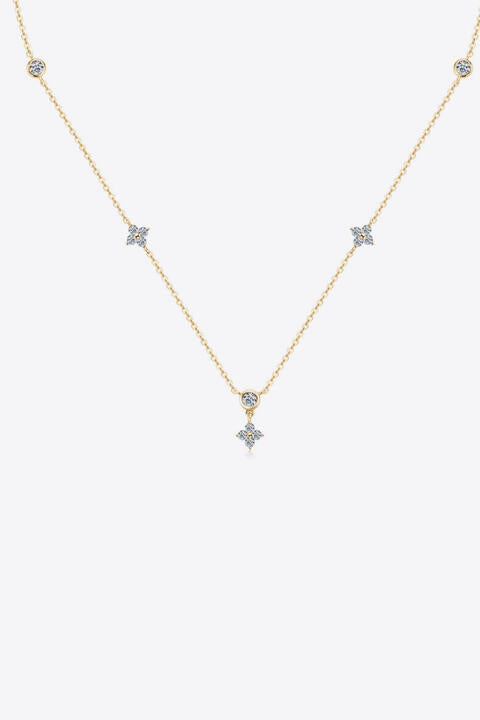 Moissanite 925 Sterling Silver Necklace-Necklaces-Inspired by Justeen-Women's Clothing Boutique in Chicago, Illinois