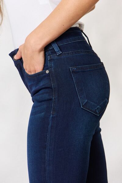 Kancan Full Size Mid Rise Flare Jeans-Denim-Inspired by Justeen-Women's Clothing Boutique