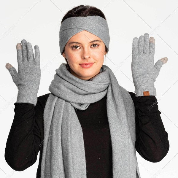 Recycled Yarn Smart Touch Gloves-C.C Gloves-Inspired by Justeen-Women's Clothing Boutique in Chicago, Illinois