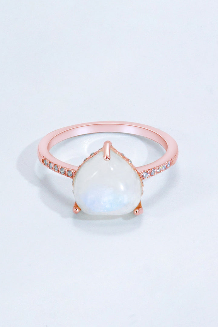 Heart-Shaped Natural Moonstone Ring-Rings-Inspired by Justeen-Women's Clothing Boutique in Chicago, Illinois