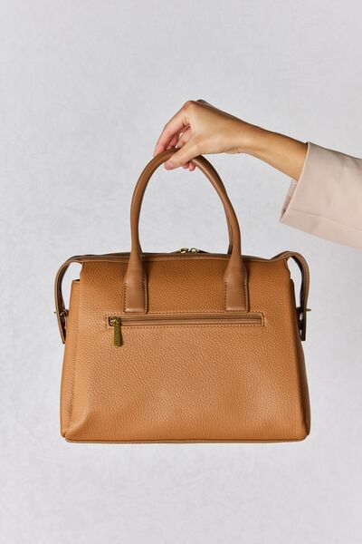 David Jones Medium PU Leather Handbag-Purses-Inspired by Justeen-Women's Clothing Boutique in Chicago, Illinois