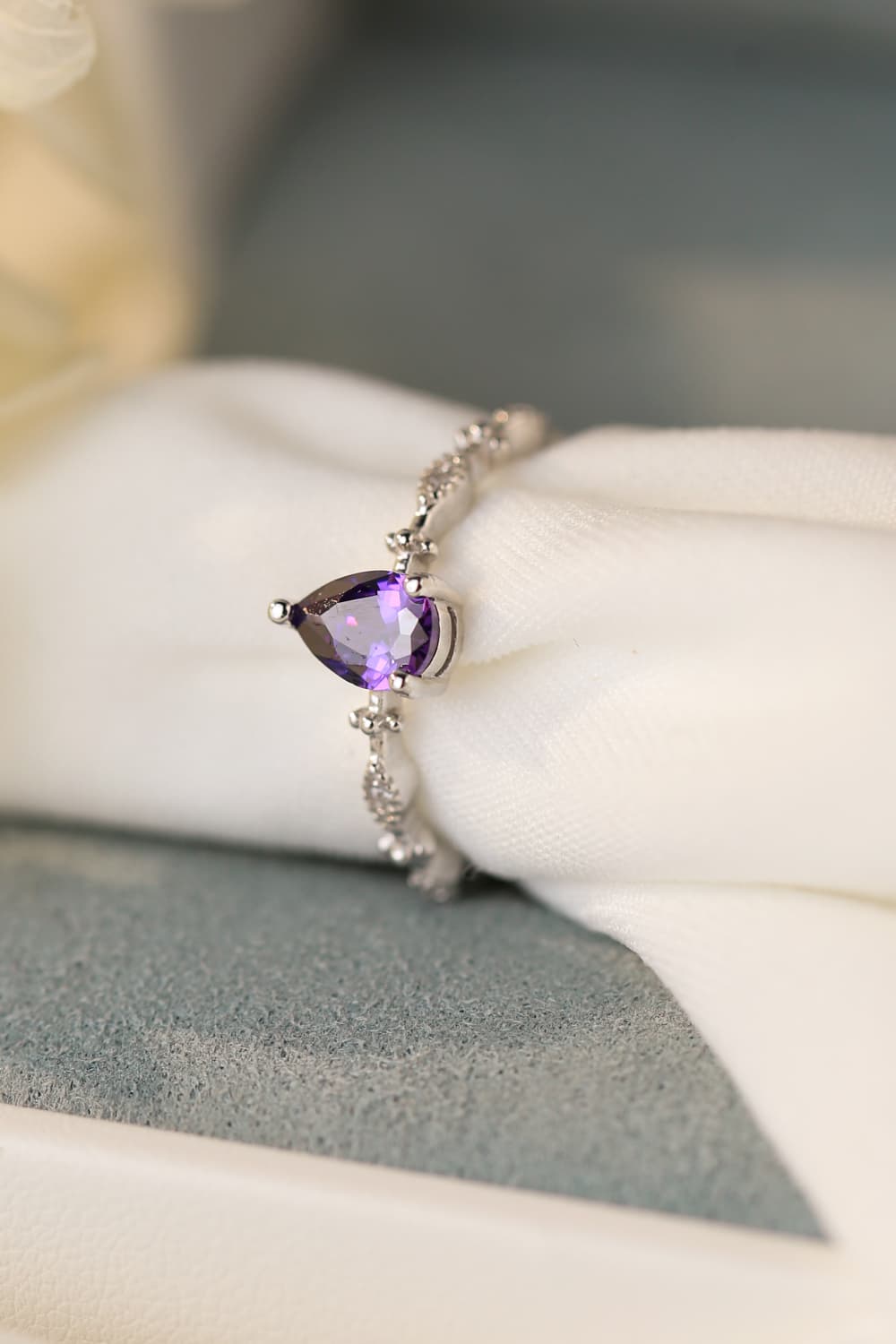 Amethyst 925 Sterling Silver Ring-Rings-Inspired by Justeen-Women's Clothing Boutique in Chicago, Illinois