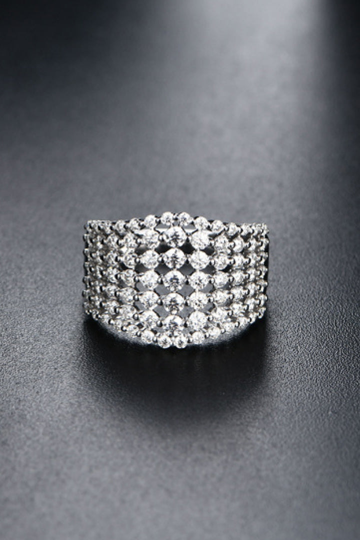 1.21 Carat Moissanite 925 Sterling Silver Ring-Rings-Inspired by Justeen-Women's Clothing Boutique in Chicago, Illinois