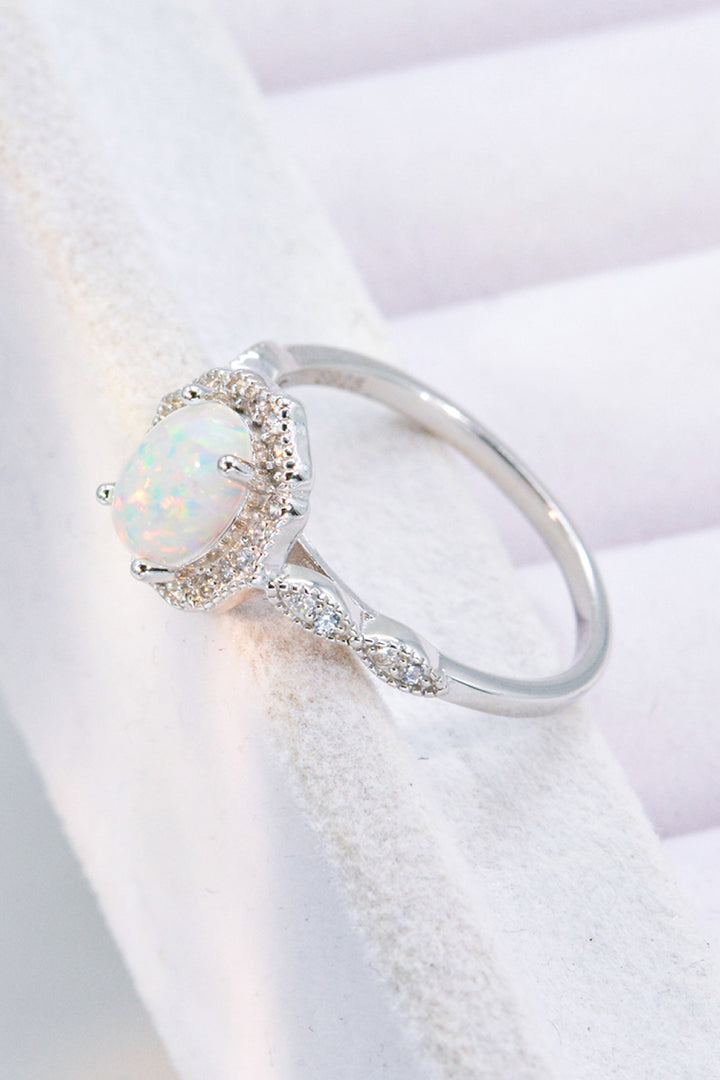 Just For You 925 Sterling Silver Opal Ring-Rings-Inspired by Justeen-Women's Clothing Boutique in Chicago, Illinois