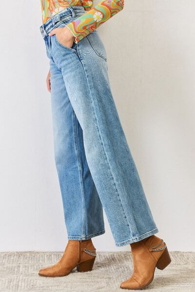 Kancan High Waist Wide Leg Jeans-Denim-Inspired by Justeen-Women's Clothing Boutique
