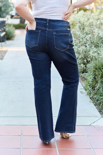 Kancan Full Size Slim Bootcut Jeans-Denim-Inspired by Justeen-Women's Clothing Boutique