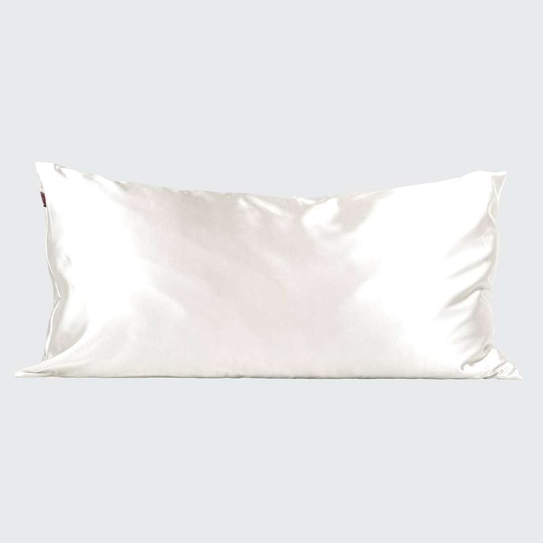 KITSCH King Satin Pillowcase, Ivory-220 Beauty/Gift-Inspired by Justeen-Women's Clothing Boutique in Chicago, Illinois