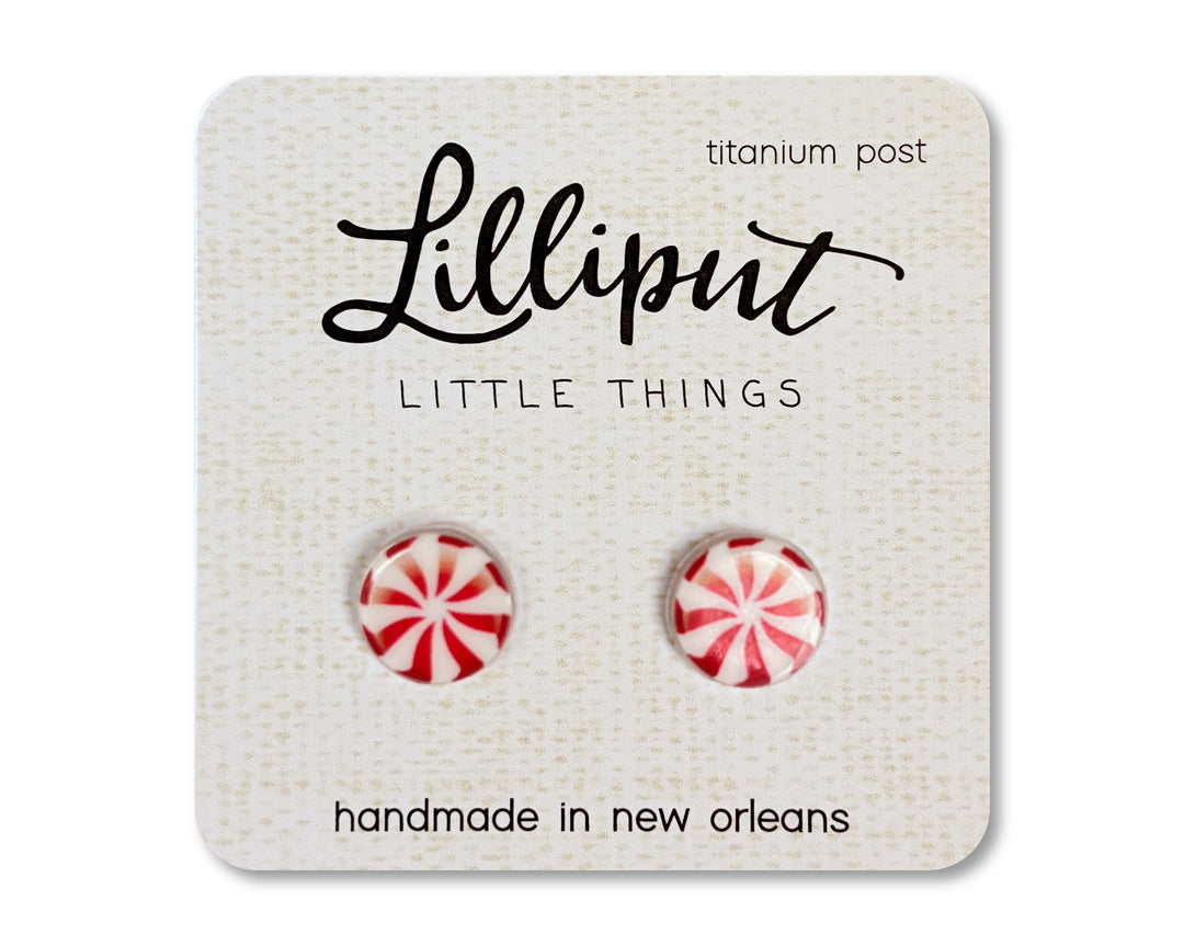 Peppermint Stud Earrings-Earrings-Inspired by Justeen-Women's Clothing Boutique in Chicago, Illinois
