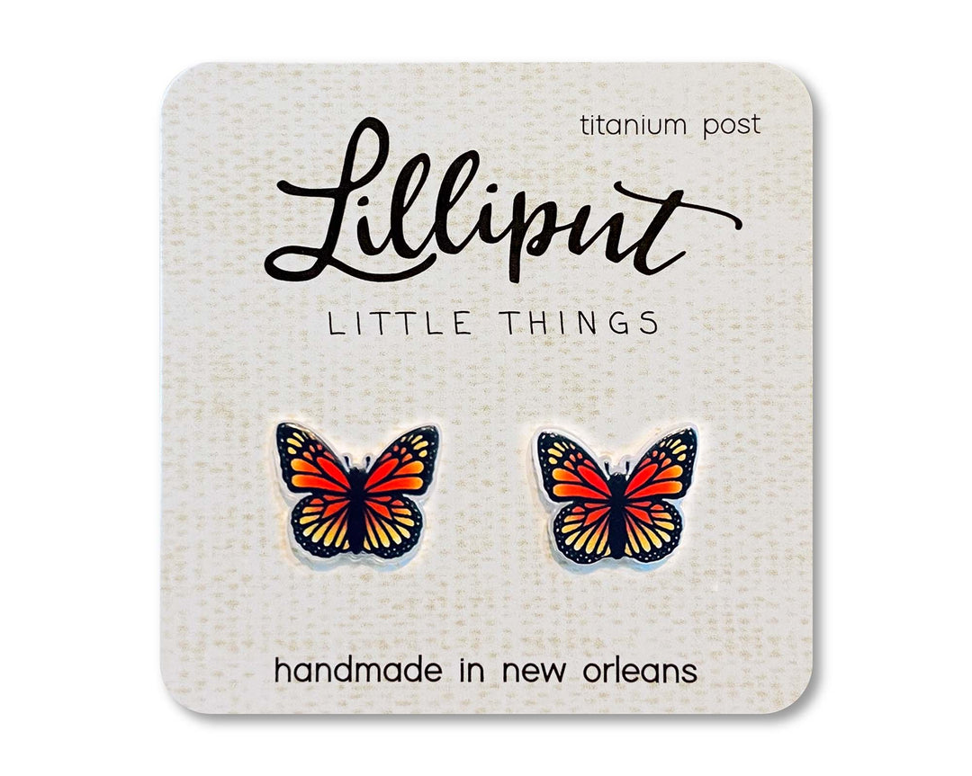 Butterfly Stud Earrings-Earrings-Inspired by Justeen-Women's Clothing Boutique in Chicago, Illinois