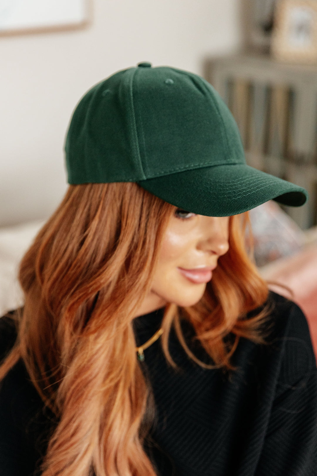 Basic Babe Ball Cap in Green-Accessories-Inspired by Justeen-Women's Clothing Boutique in Chicago, Illinois
