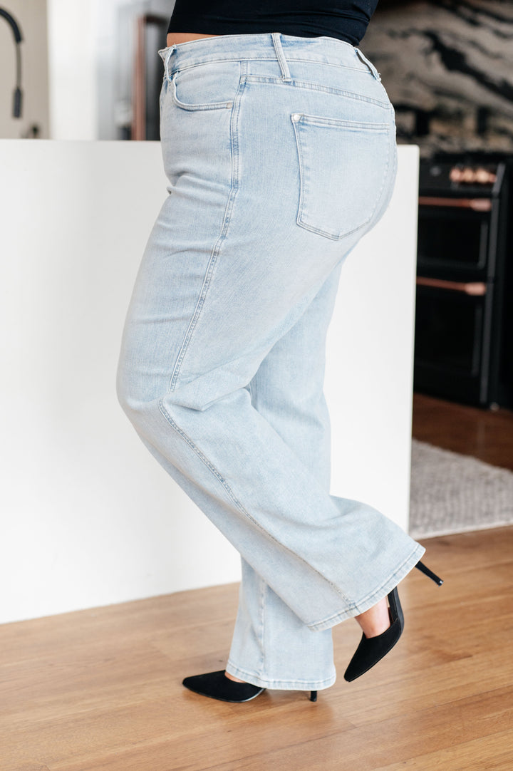 Brooke High Rise Control Top Vintage Wash Straight Jeans-Denim-Inspired by Justeen-Women's Clothing Boutique