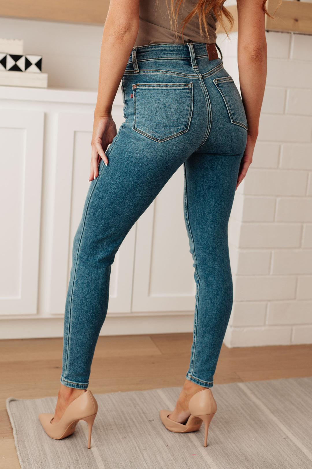 Bryant High Rise Thermal Skinny Jean-Denim-Inspired by Justeen-Women's Clothing Boutique in Chicago, Illinois