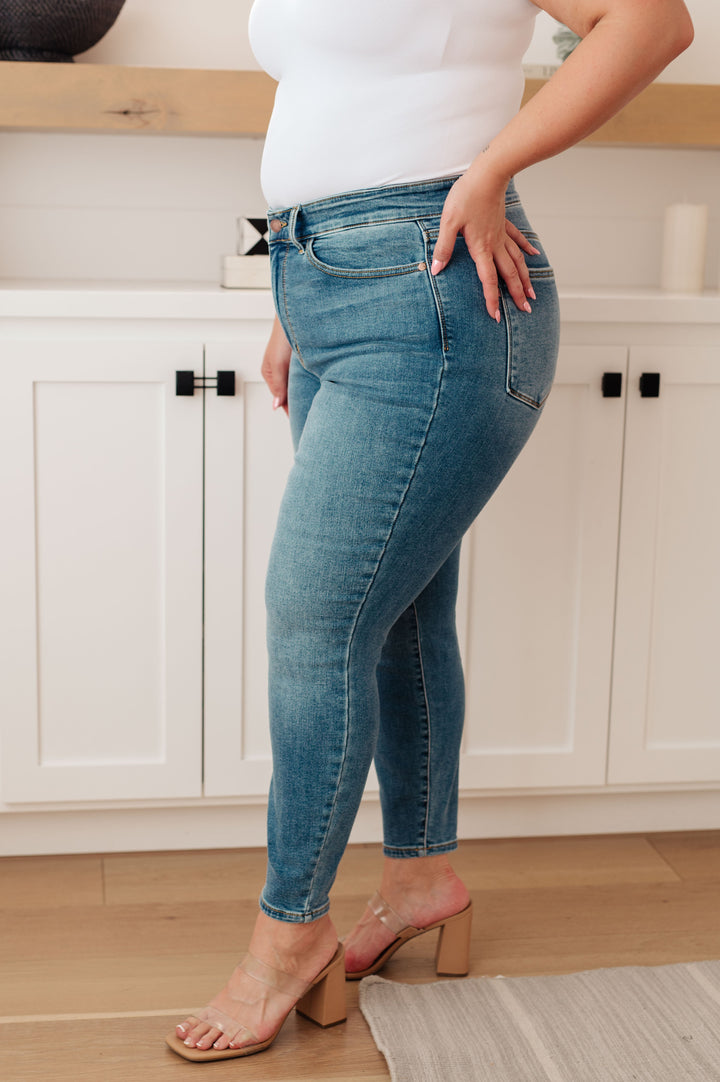 Bryant High Rise Thermal Skinny Jean-Denim-Inspired by Justeen-Women's Clothing Boutique in Chicago, Illinois