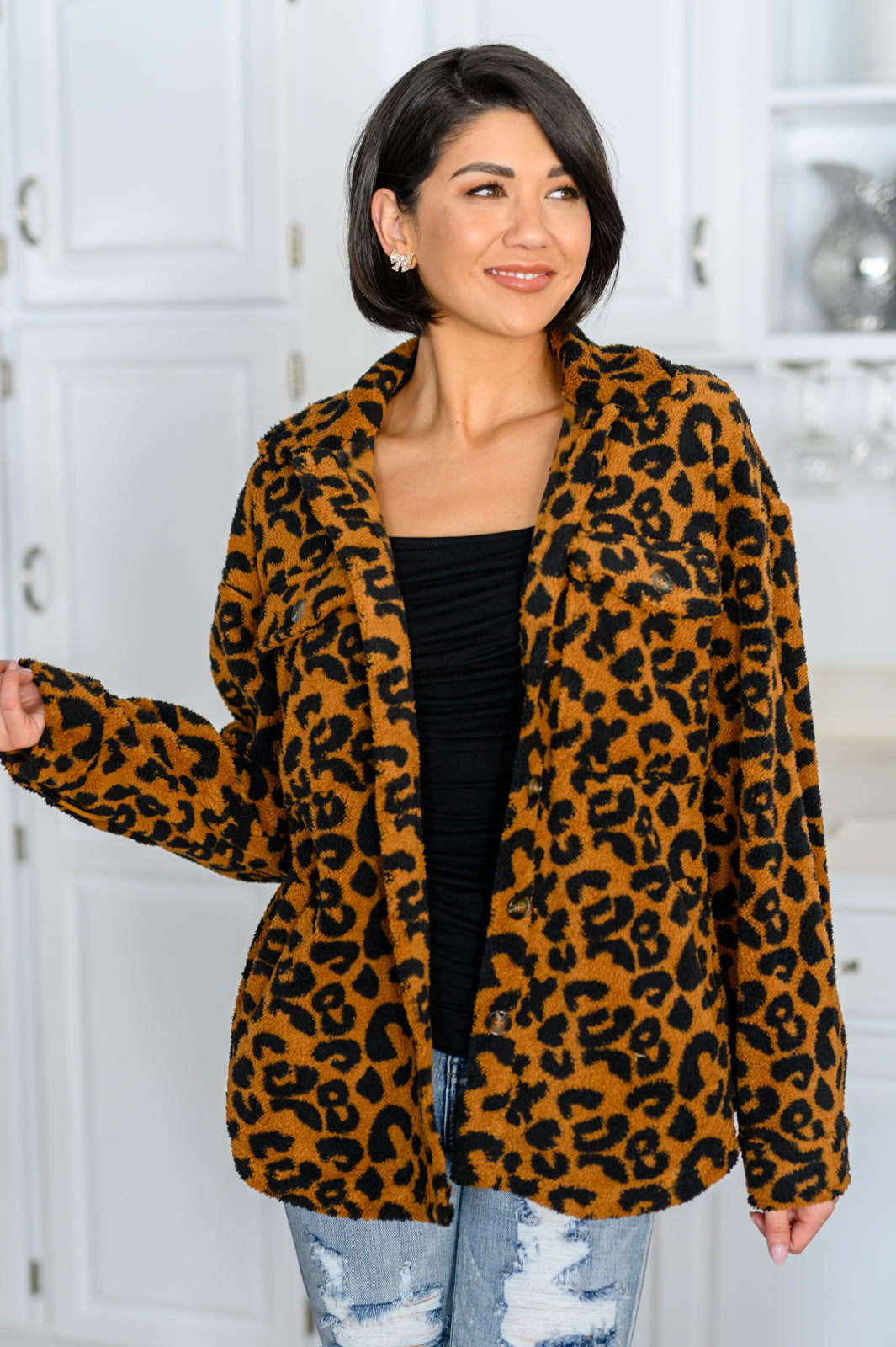 Castle Spotting Animal Print Jacket-Outerwear-Inspired by Justeen-Women's Clothing Boutique in Chicago, Illinois