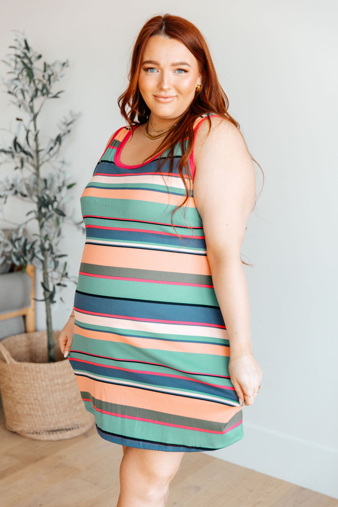 Summer Lovin' Striped Tank Dress-Dresses-Inspired by Justeen-Women's Clothing Boutique in Chicago, Illinois