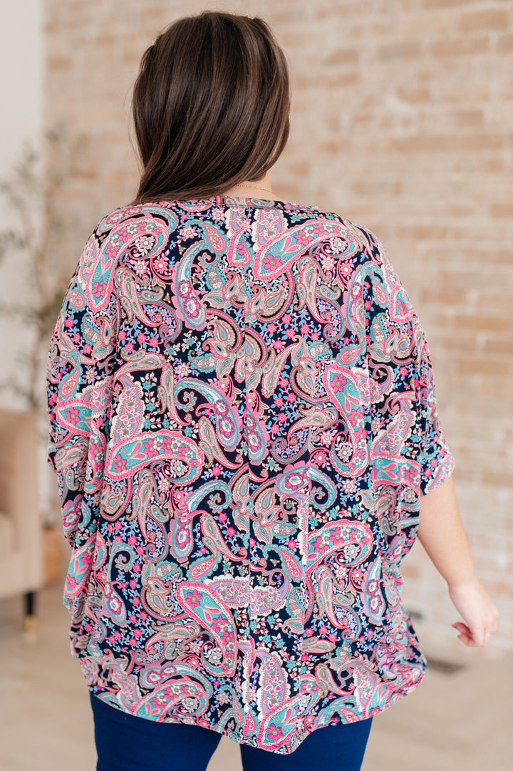 Essentially You Top in Pink Paisley-Tops-Inspired by Justeen-Women's Clothing Boutique