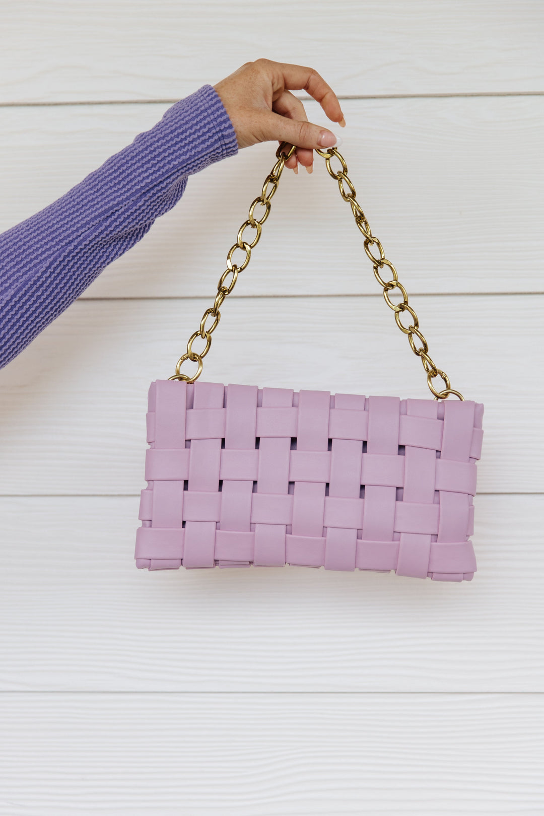 Forever Falling Handbag in Lilac-Purses-Inspired by Justeen-Women's Clothing Boutique in Chicago, Illinois