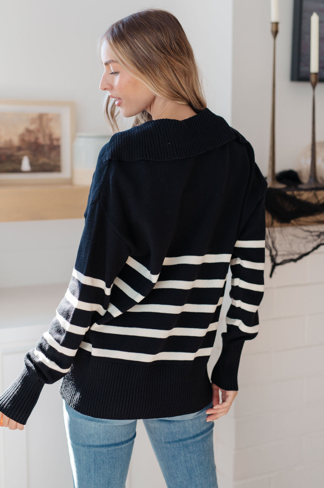 From Here On Out Striped Sweater-Sweaters/Sweatshirts-Inspired by Justeen-Women's Clothing Boutique in Chicago, Illinois