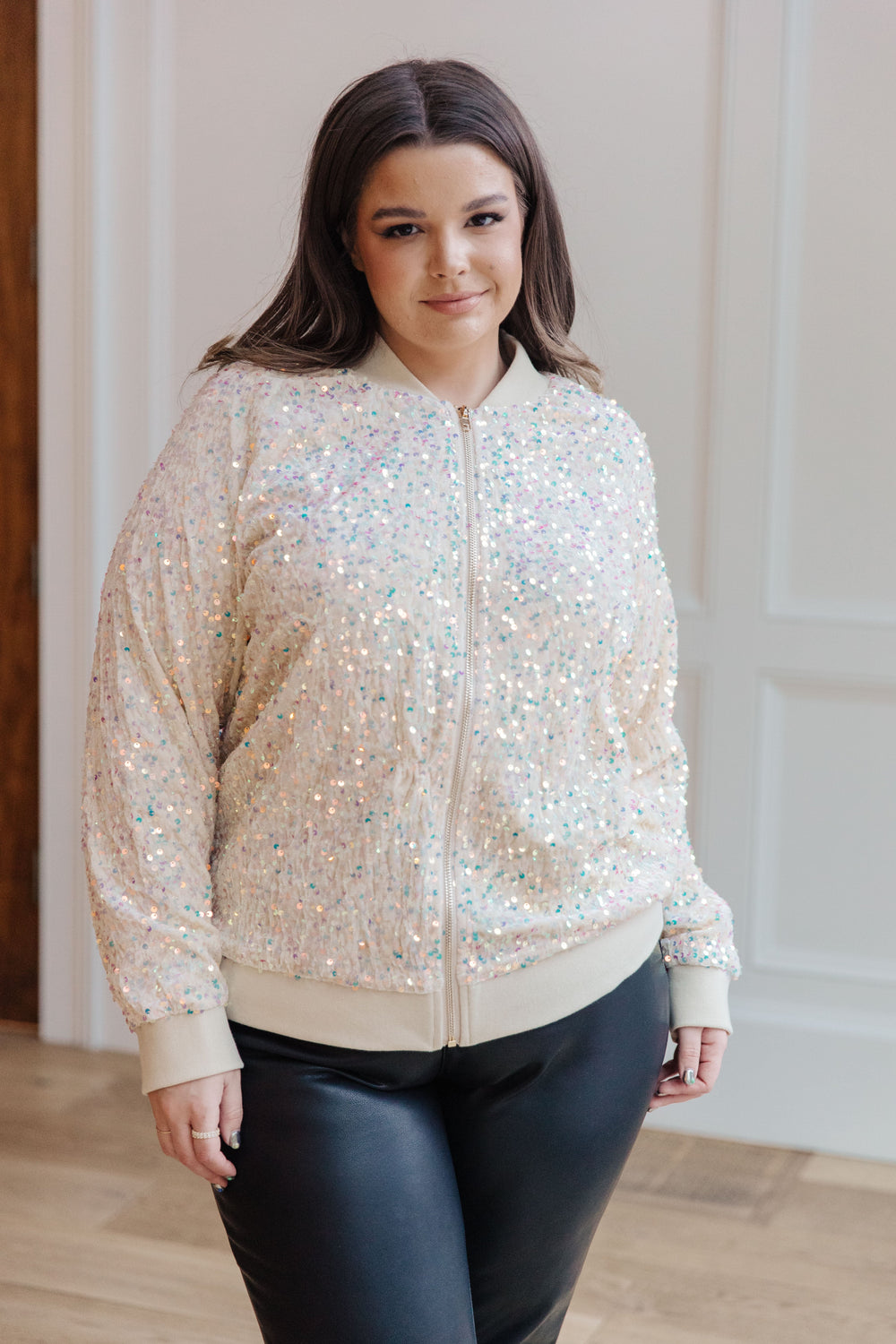 Glitter Bomb Sequin Bomber Jacket-220 Beauty/Gift-Inspired by Justeen-Women's Clothing Boutique in Chicago, Illinois