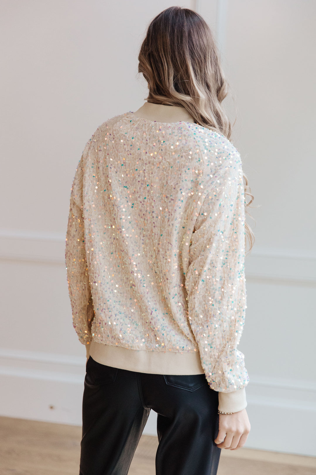 Glitter Bomb Sequin Bomber Jacket-220 Beauty/Gift-Inspired by Justeen-Women's Clothing Boutique in Chicago, Illinois