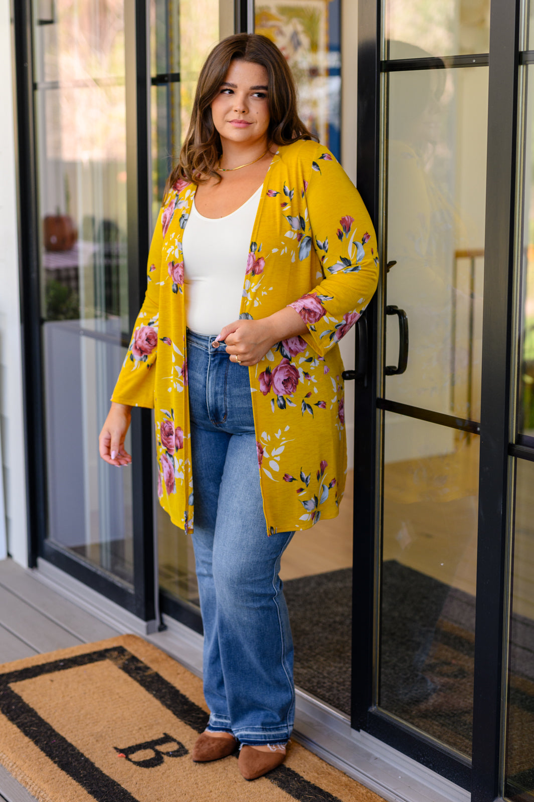 Grow As You Go Floral Cardigan-Cardigans + Kimonos-Inspired by Justeen-Women's Clothing Boutique in Chicago, Illinois