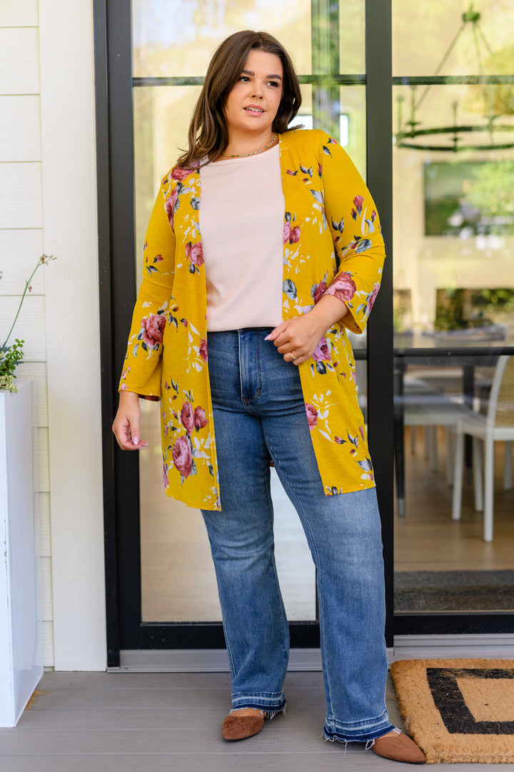 Grow As You Go Floral Cardigan-Cardigans + Kimonos-Inspired by Justeen-Women's Clothing Boutique in Chicago, Illinois