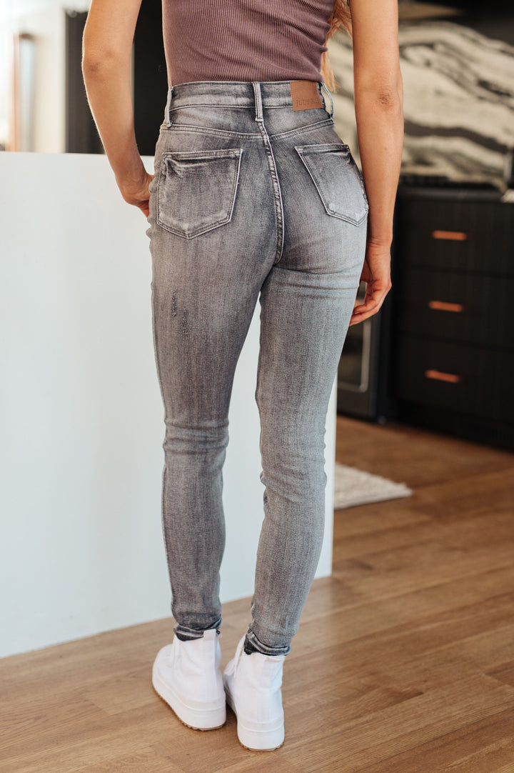 Hadley High Rise Control Top Release Hem Skinny-Denim-Inspired by Justeen-Women's Clothing Boutique