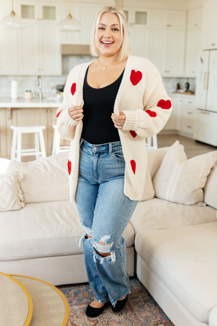 Heart Eyes Cardigan-Cardigans + Kimonos-Inspired by Justeen-Women's Clothing Boutique in Chicago, Illinois