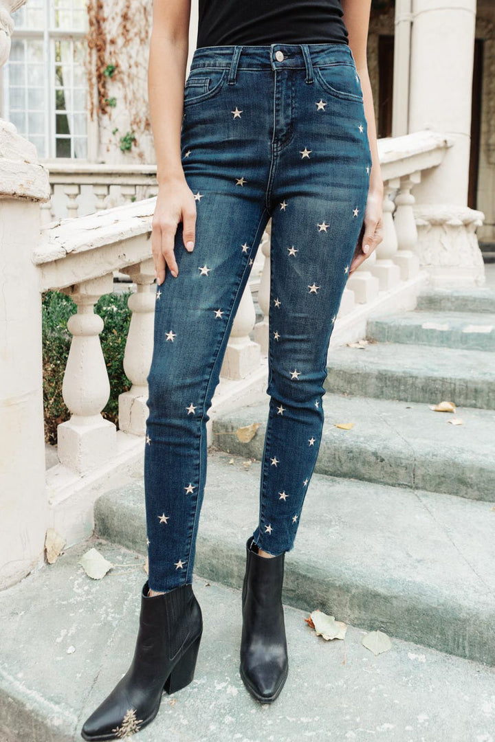 High Rise Starlight Skinnies-Denim-Inspired by Justeen-Women's Clothing Boutique in Chicago, Illinois