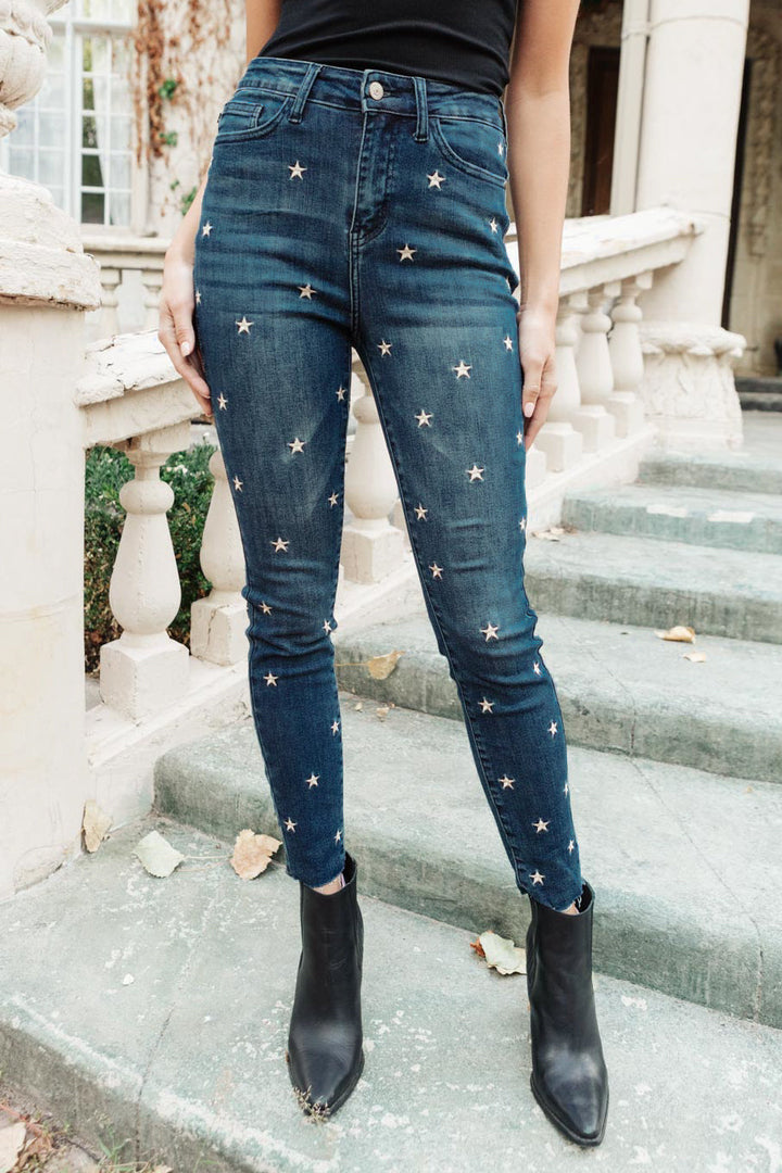 High Rise Starlight Skinnies-Denim-Inspired by Justeen-Women's Clothing Boutique