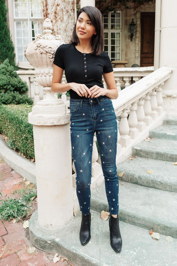 High Rise Starlight Skinnies-Denim-Inspired by Justeen-Women's Clothing Boutique in Chicago, Illinois