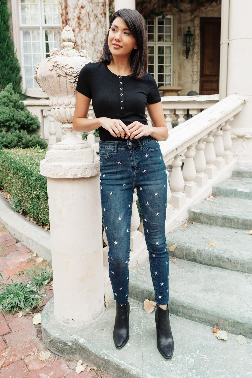 High Rise Starlight Skinnies-Denim-Inspired by Justeen-Women's Clothing Boutique