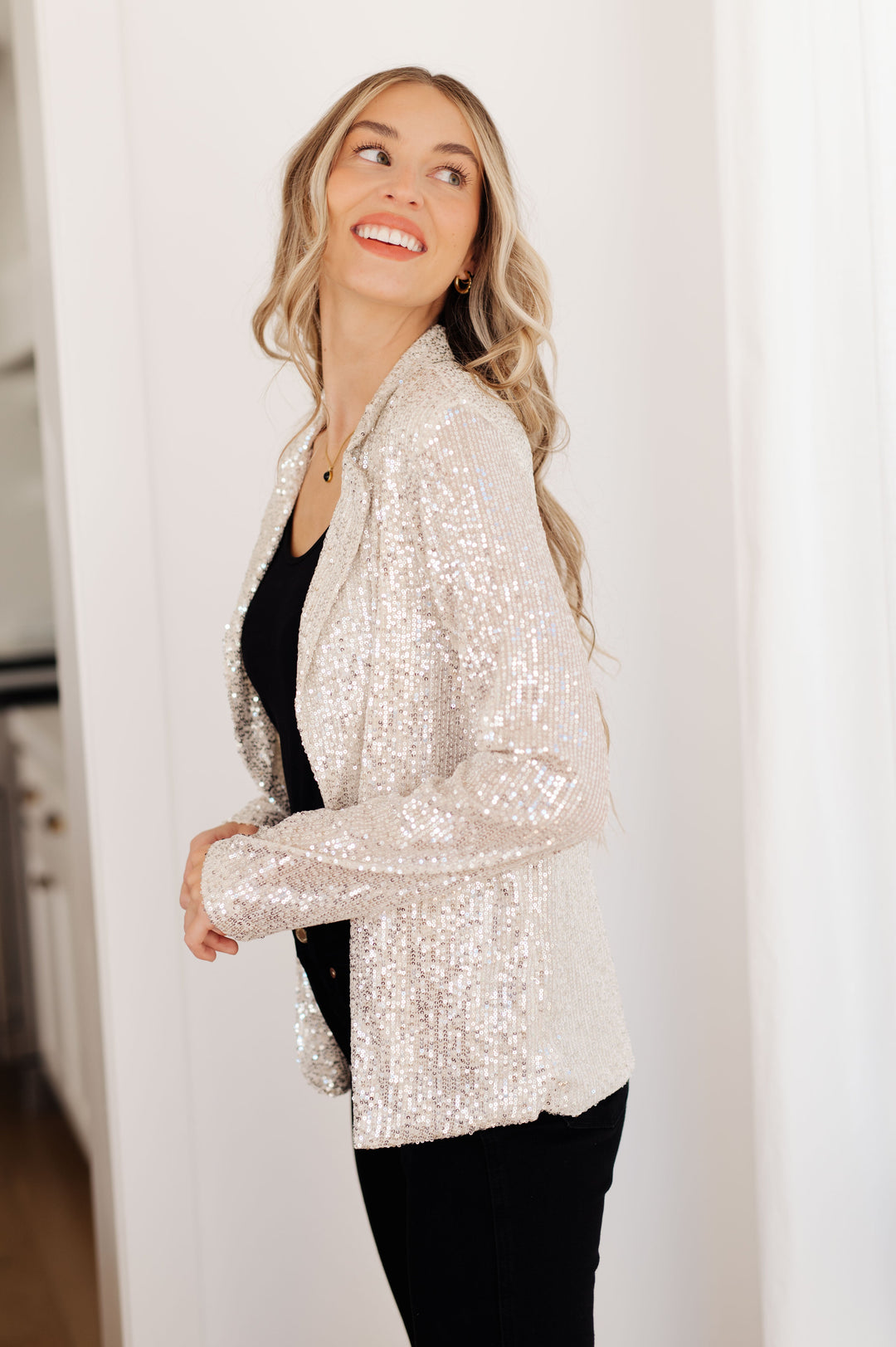 I Know You're Busy Sequin Blazer-Outerwear-Inspired by Justeen-Women's Clothing Boutique in Chicago, Illinois