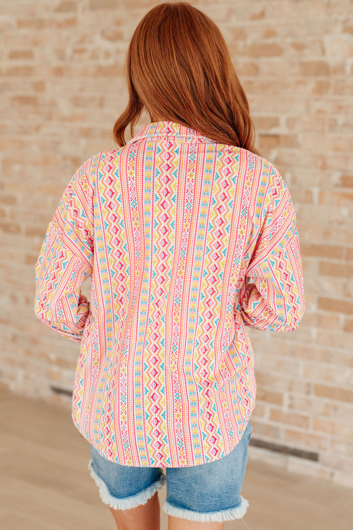 Imagine When Corduroy Button Down-Long Sleeve Tops-Inspired by Justeen-Women's Clothing Boutique in Chicago, Illinois