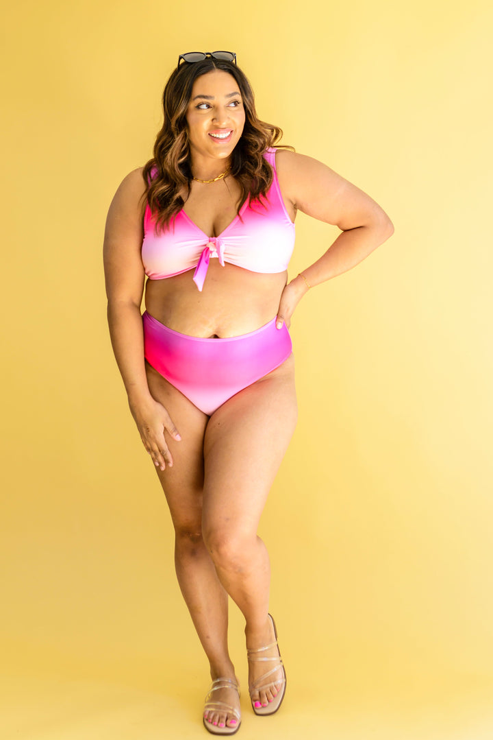 Jamaica Ombre Two Piece Swimsuit-Swimwear-Inspired by Justeen-Women's Clothing Boutique in Chicago, Illinois