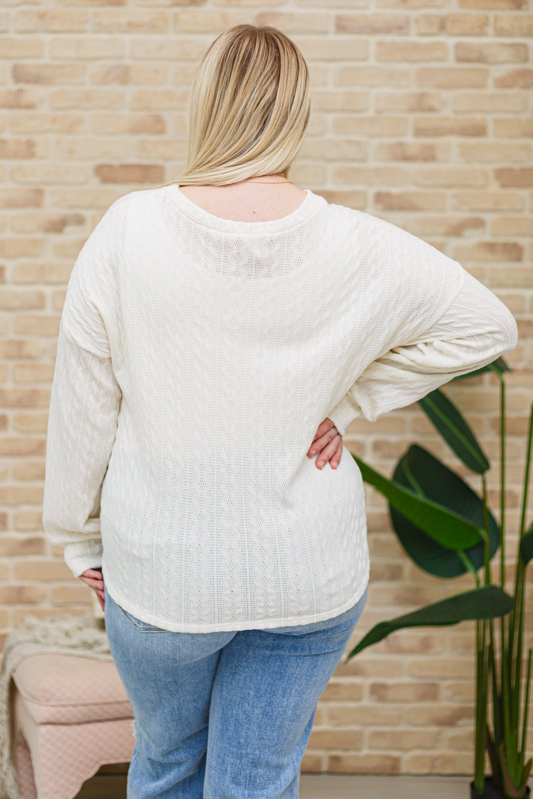 Keep Me Here Knit Sweater in Cream-Sweaters/Sweatshirts-Inspired by Justeen-Women's Clothing Boutique in Chicago, Illinois