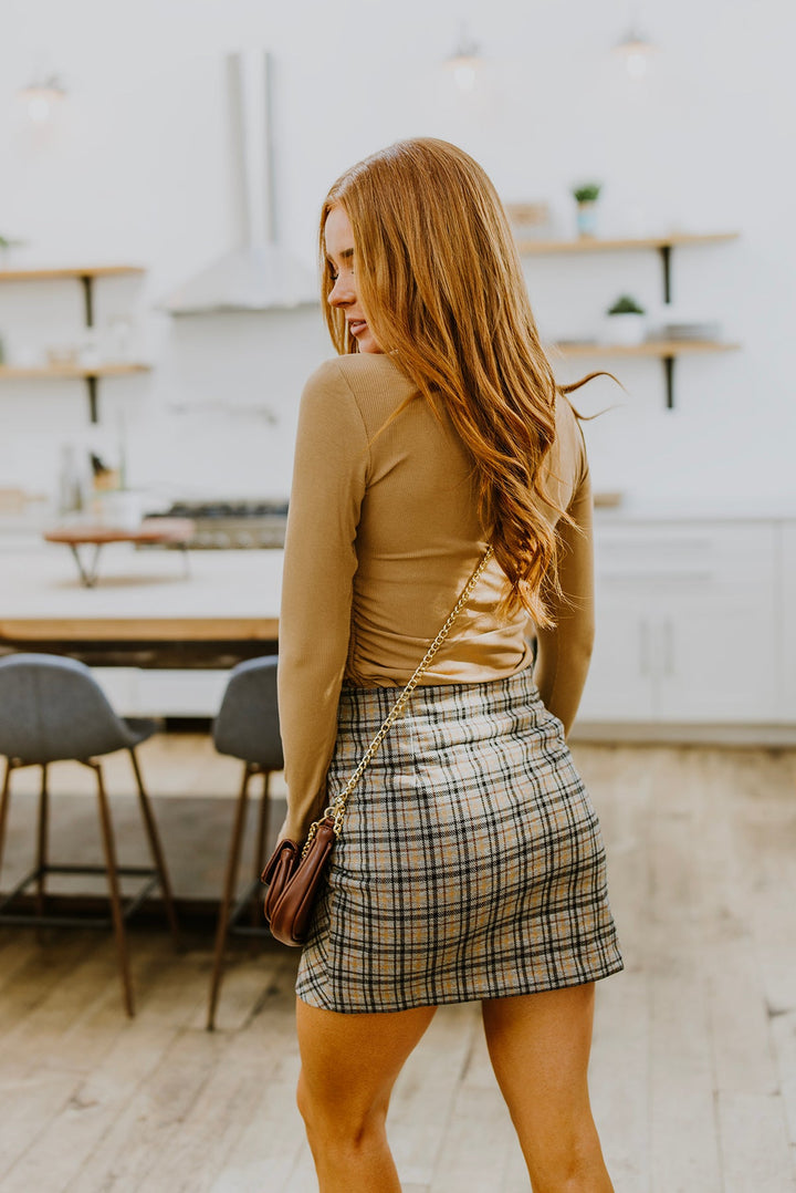 Late To Class Plaid Mini Skort-Skirts-Inspired by Justeen-Women's Clothing Boutique in Chicago, Illinois