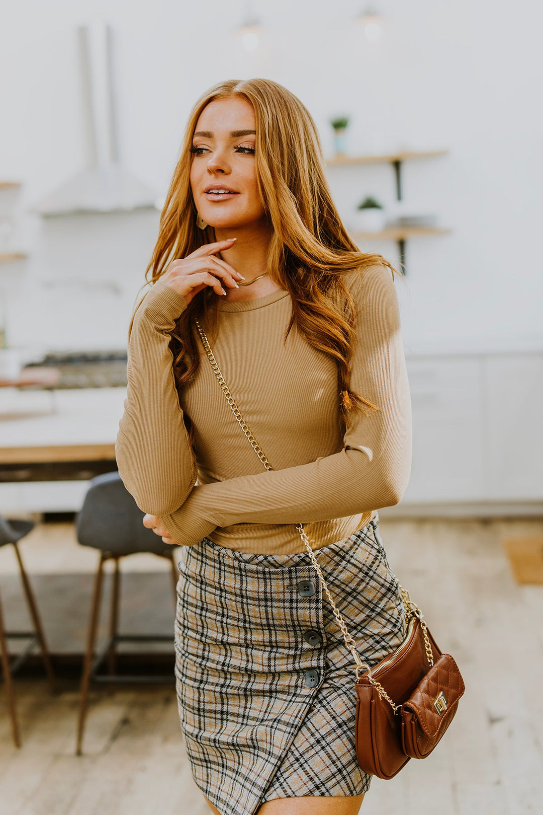 Late To Class Plaid Mini Skort-Skirts-Inspired by Justeen-Women's Clothing Boutique in Chicago, Illinois