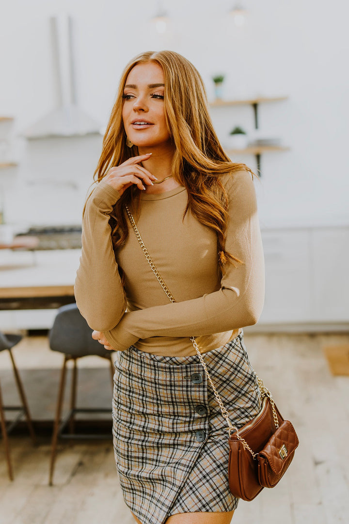 Late To Class Plaid Mini Skort-Skirts-Inspired by Justeen-Women's Clothing Boutique