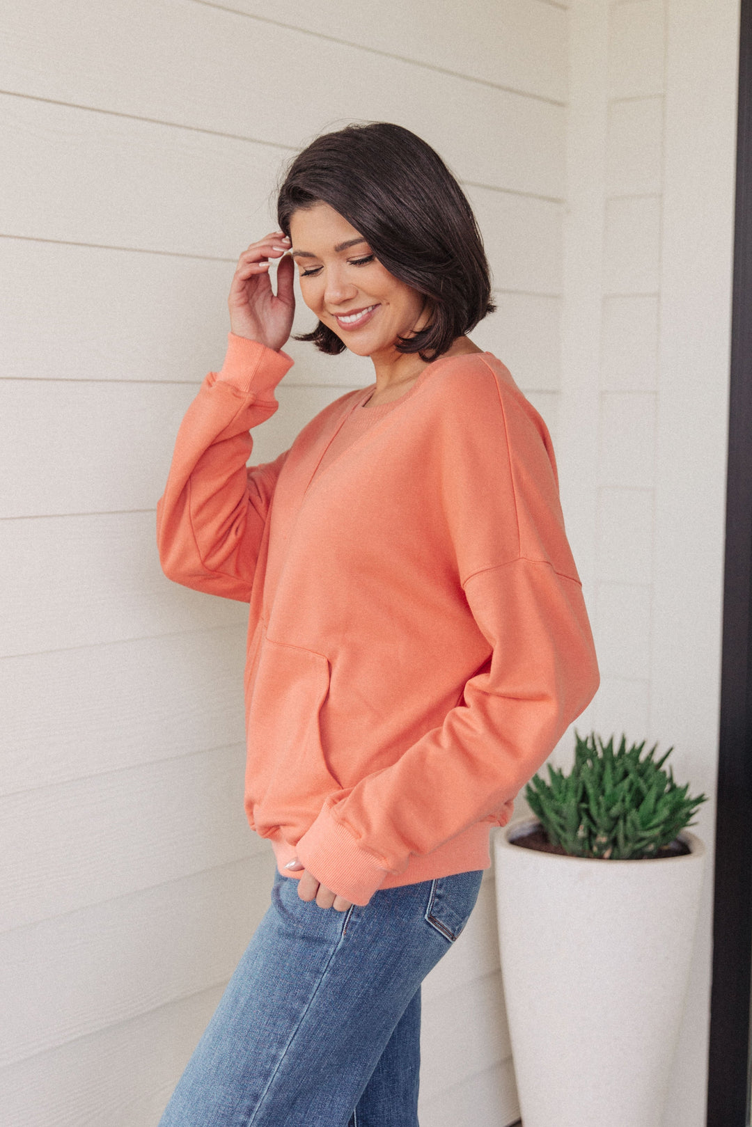 Layer Me Up Crewneck Pullover-Sweaters/Sweatshirts-Inspired by Justeen-Women's Clothing Boutique