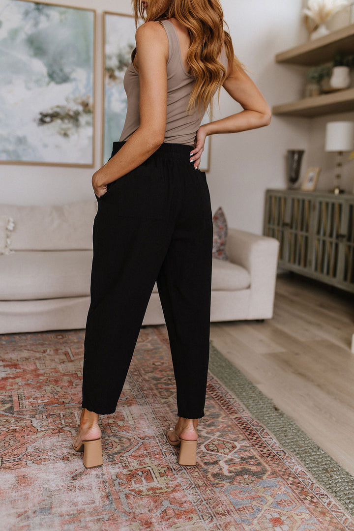 Love Me Dearly High Waisted Pants in Black-Pants-Inspired by Justeen-Women's Clothing Boutique in Chicago, Illinois