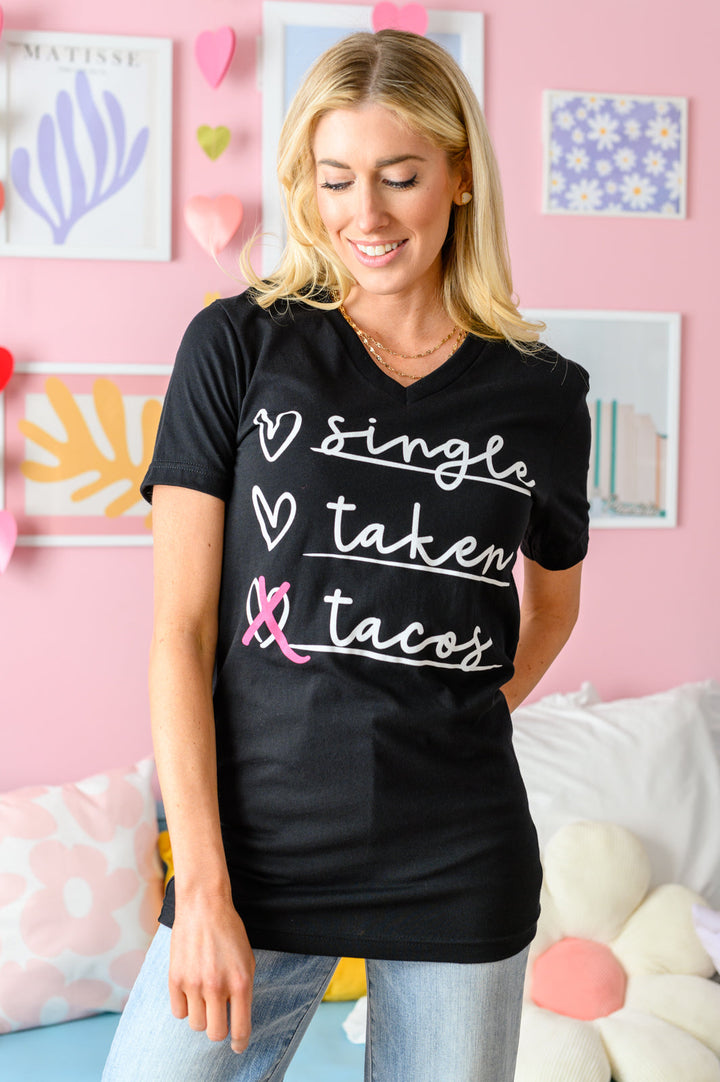 Love & Tacos Tee-Tops-Inspired by Justeen-Women's Clothing Boutique in Chicago, Illinois