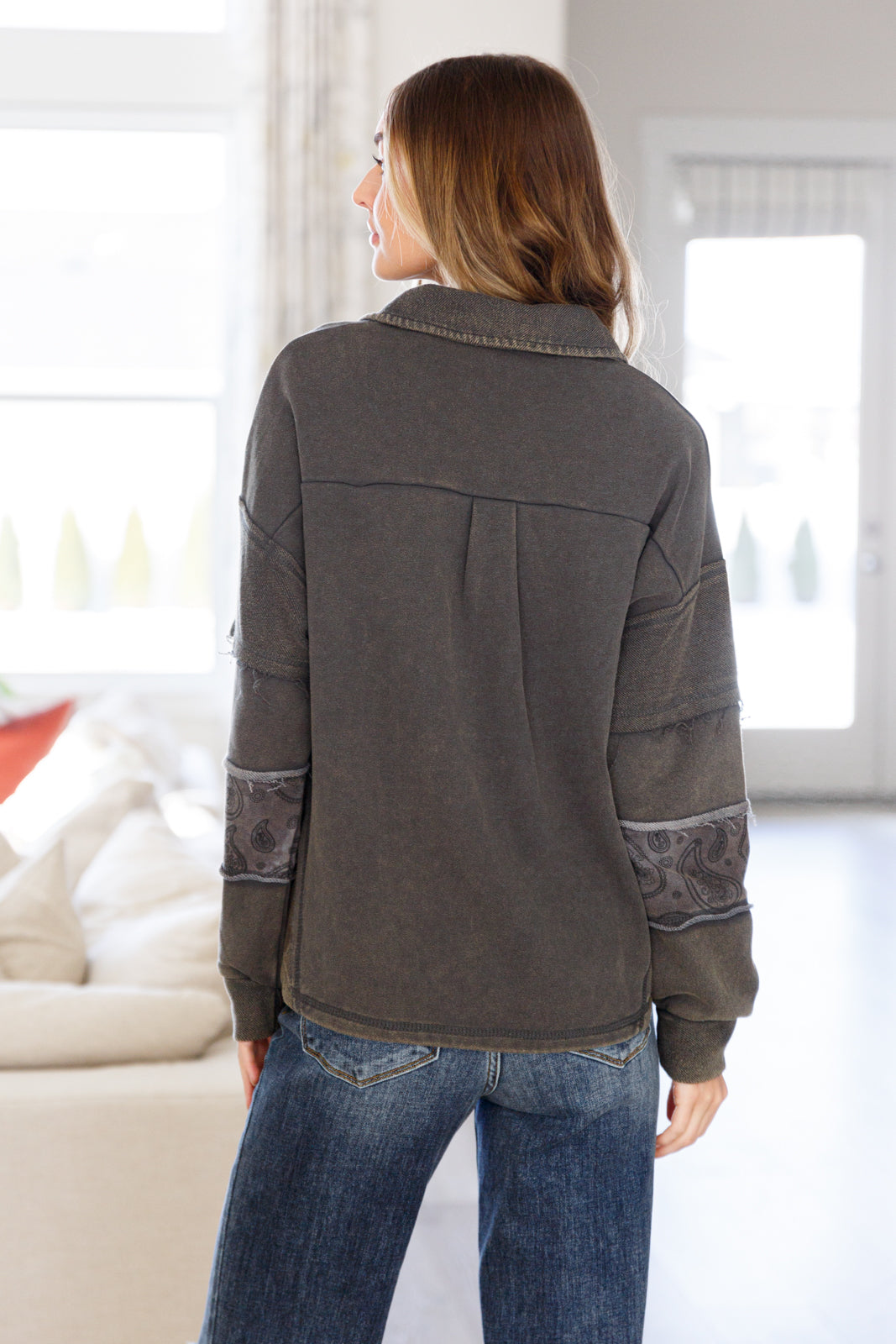 Moonstone Mineral Wash Pullover-Sweaters/Sweatshirts-Inspired by Justeen-Women's Clothing Boutique